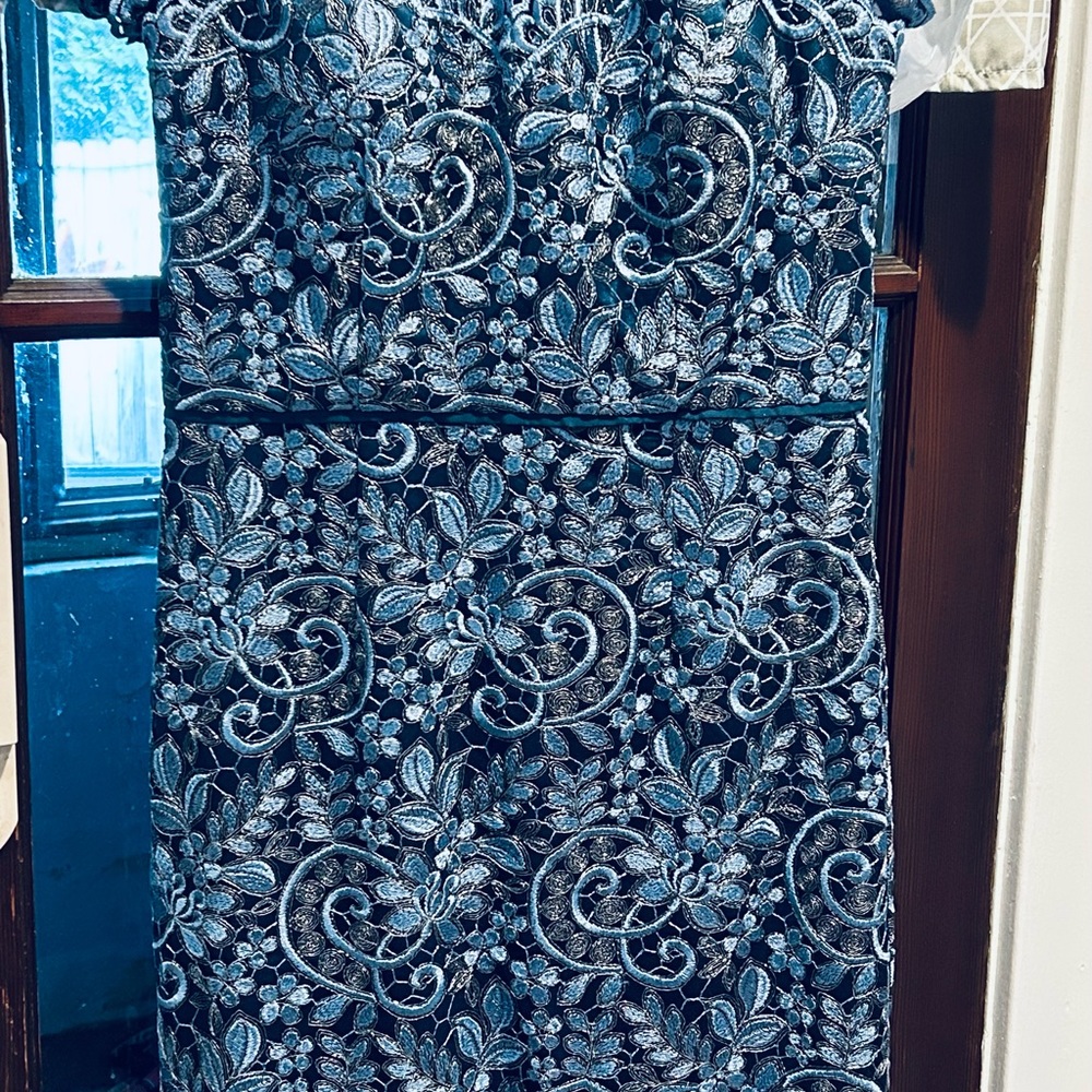 Js Collection Illusion Yoke Scroll Embroidery Gow… - image 4